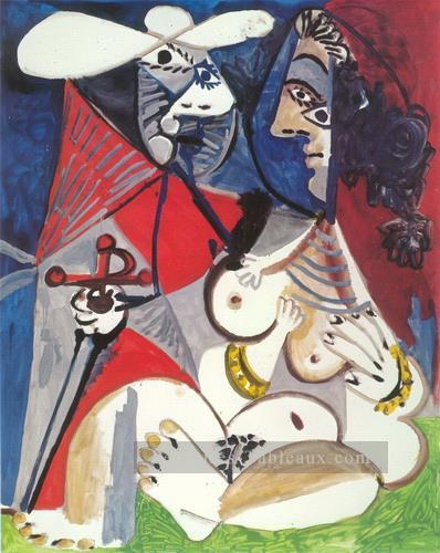 Le matador et femme nue 2 1970 Cubisme Peintures à l'huile